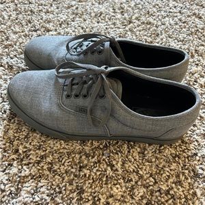 Vans authentic canvas all gray shoes